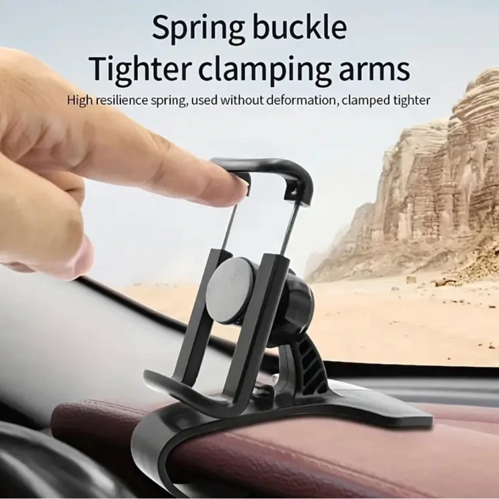 PHONE MOUNT| BLACK UNIVERSAL CAR DASHBOARD ROTATING PHONE MOUNT